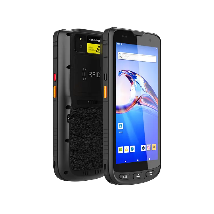 Wasserdichtes 4g handheld handy terminal rfid nfc 1d 2d qr code barcoder scanner robustes android pda mit wifi