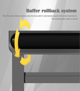 Factory Custom facile installare il tipo di fibbia Roll Up insetto antipolvere antizanzare - Product Image 5