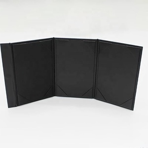 4x6 inch góc chèn 3 lượt xem tam giác Lều <span class=keywords><strong>menu</strong></span> khung bìa PU da <span class=keywords><strong>menu</strong></span> chủ bảng cho nhà hàng bar cafe nước giải khát - Product Image 2