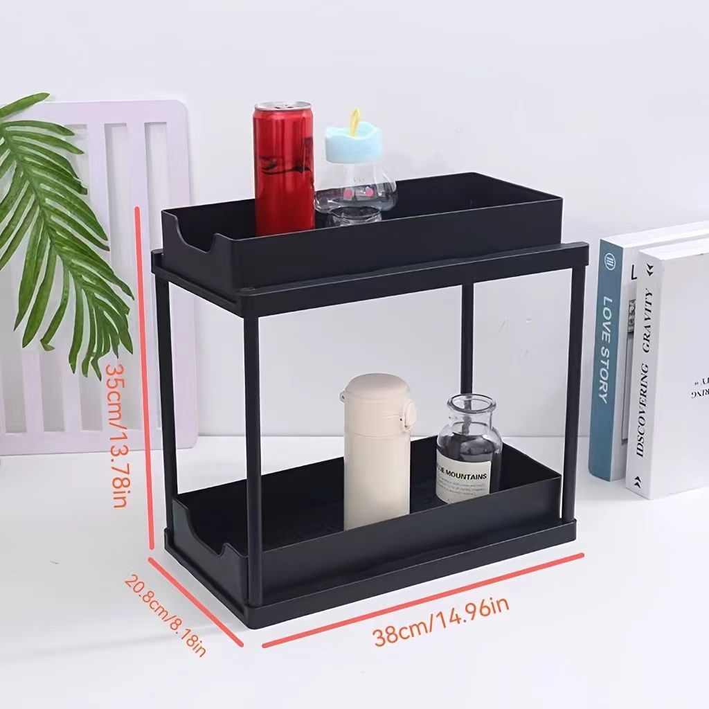 Black double pull-out design