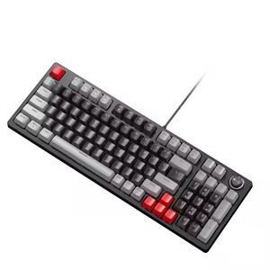 T-WOLF T50 85% RGB Wired Mechanical <strong>Keyboard</strong> 97 <strong>Keys</strong> with Blue Switch <strong>Custom</strong> Keycap Hot Swappable USB New Product - Product Image 1