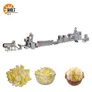 中国自动2d 3d帕帕德颗粒零食生产线和2d 3d帕尼普里挤出机制造机