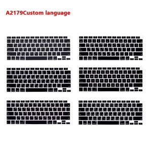 Cubierta de teclado de silicona con idioma personalizado, protector de piel para MacBook Air 13 M1 A2337 2020, cubierta de teclado de ordenador - Product Image 1