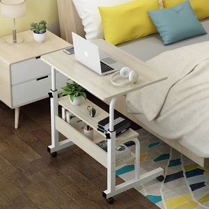 Professional Newly <strong>Multi</strong>-<strong>Function</strong> Adjustable Foldable With Wheels Small <strong>Table</strong> on the Bed <strong>Table</strong> <strong>Computer</strong> Desks - Product Image 2