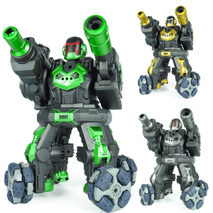 Robot de lucha de tiro con bolas de Gel Dual de batalla inteligente Rc con efecto de pulverización, robot de combate de 2,4G, juguete para regalo - Product Image 1
