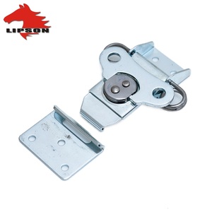 铝壳搭扣五金金色肘节闩锁用于胸箱盒行李箱工具扣柜锁 - Product Image 1