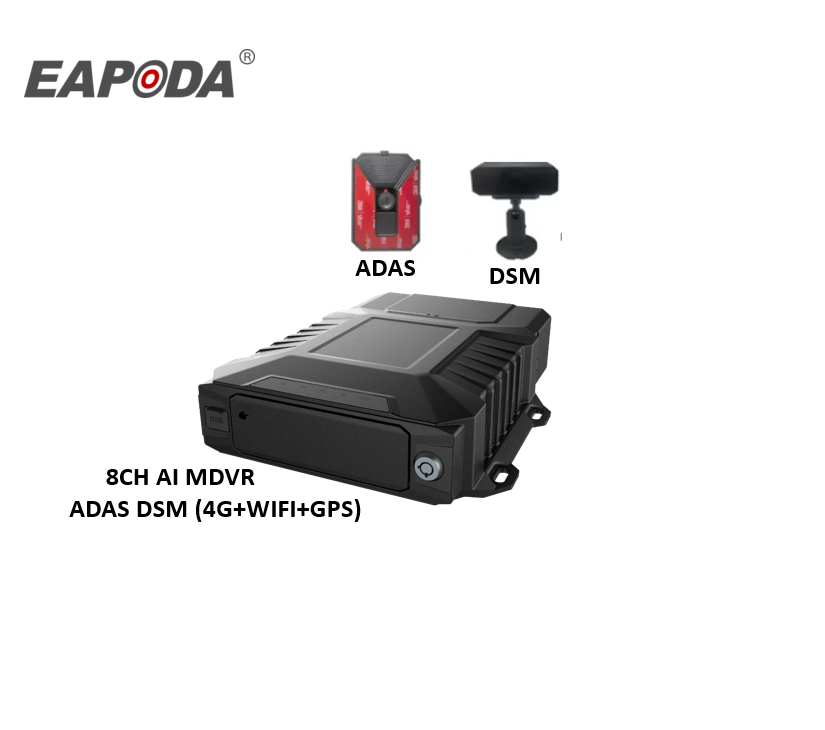 8CH AI MDVR ADAS DSM(4G + WIFI + GPS)