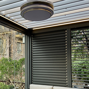 ستائر عريضة من الألومنيوم للاستعمال الخارجي مع سحاب آلي ستائر بسحّاب دوارة - Product Image 4