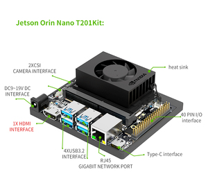 8GB 40TOPS Jetson Orin Nano Developer Kits Placa DE DESARROLLO AI para Edge Computing <span class=keywords><strong>Box</strong></span> con <span class=keywords><strong>PCIE</strong></span> SSD - Product Image 5