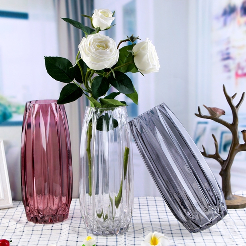 Factory Produced Wholesale Glass Flower Vase for Home Decor