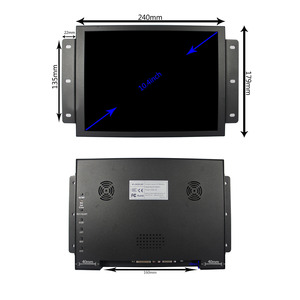 VSDISPLAY 10,4 pulgadas 800X600 4:3 relación de aspecto industrial TFT LCD Monitor ,Hd Mi Vga Dvi entrada de vídeo, carcasa metálica, altavoces duales - Product Image 4