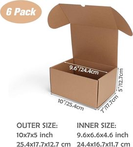 Custom 25.4X17.7X12.7cm Shipping <strong>Box</strong>, Small Cardboard <strong>Box</strong> With Arch Opening, Brown Mailbox Suitable for Small Businesses - Product Image 2