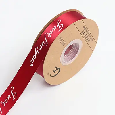 2.5cm printed English alphabet ribbon polyester ribbon bouqu