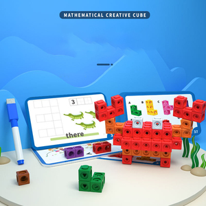 幼稚園学習活動番号カウントブロックおもちゃモンテッソーリ教育クリエイティブ数学リンクキューブ - Product Image 2