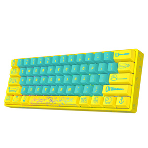 TOPSTYLE-teclado TKB-K1Y para juegos con cable, miniteclado RGB con 61 teclas de ordenador, sin punzón, mecánico