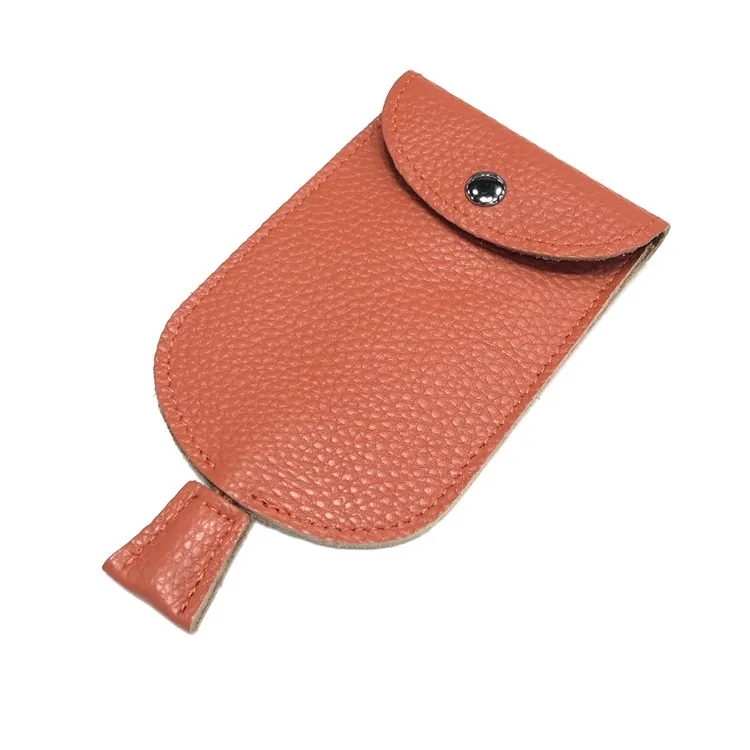 Hakiki deri Pull-out basit Mini çanta çok fonksiyonlu araba anahtarı erkek kadın anahtar çantası