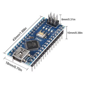 Lorida Nano V3.0 CH340 Chip USB TTL Atmega328P Enhanced Version Development Board Starter Kit Nano Mit Arduino IDE