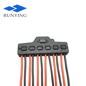Conector de cable de empuje, divisor paralelo de potencia de CC trasera, TL-106 LED de unidad especial, 1 entrada, 6 salidas, conector divisor enchufable - Product Image 6