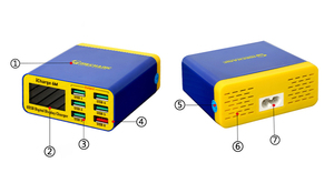 מכונאי תשלום 6M QC 3.0 USB חכם תשלום תמיכה מהיר-טעינה עם <span class=keywords><strong>LCD</strong></span> תצוגה דיגיטלית רב-יציאת מטען עבור Tablet טלפון - Product Image 6