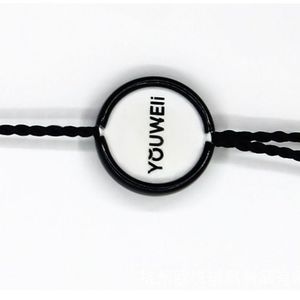 カラフルなループシール付き文字列付きカスタムエコエンボス服スイング名ロゴタグ価格で - Product Image 1