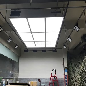 Oto detay mağazaları ve araba yıkama istasyonları için 9 Panel AYDINLATMA kare şekli gömme tavan ile Modern LED ızgara sistemi - Product Image 5