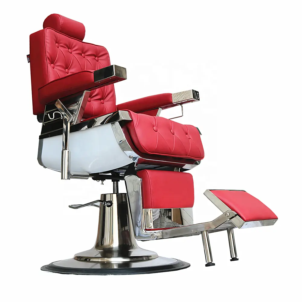 2021 hot vendas de luxo vermelho antigo atacado loja de cabelo homens barbeiro cadeiras