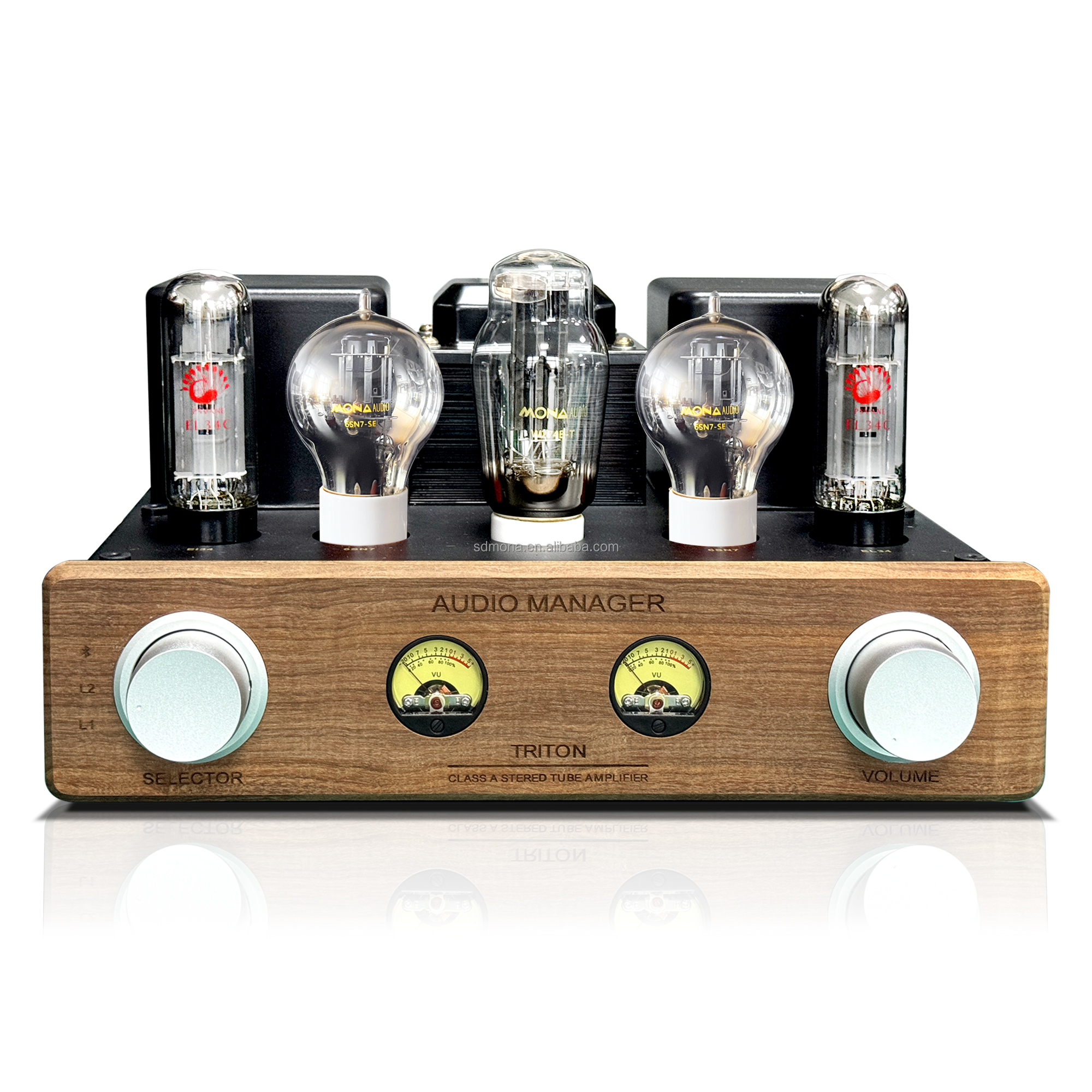 Panel de madera 6SN7-SE