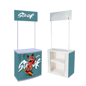 贸易展览会热卖展示柜台轻质定制面料促销抽样台 - Product Image 2