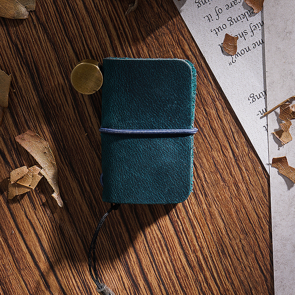 Crazy horse cuir bleu