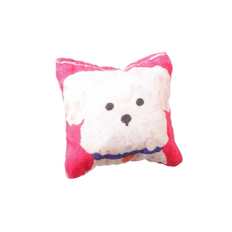 Oreiller pour chien en peluche blanc