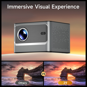Proyector inteligente Android 4K Dual WIFI BT 450 ANSI Proyectores de videojuegos de cine en casa Full Hd Nativo 1080P Mini proyector portátil