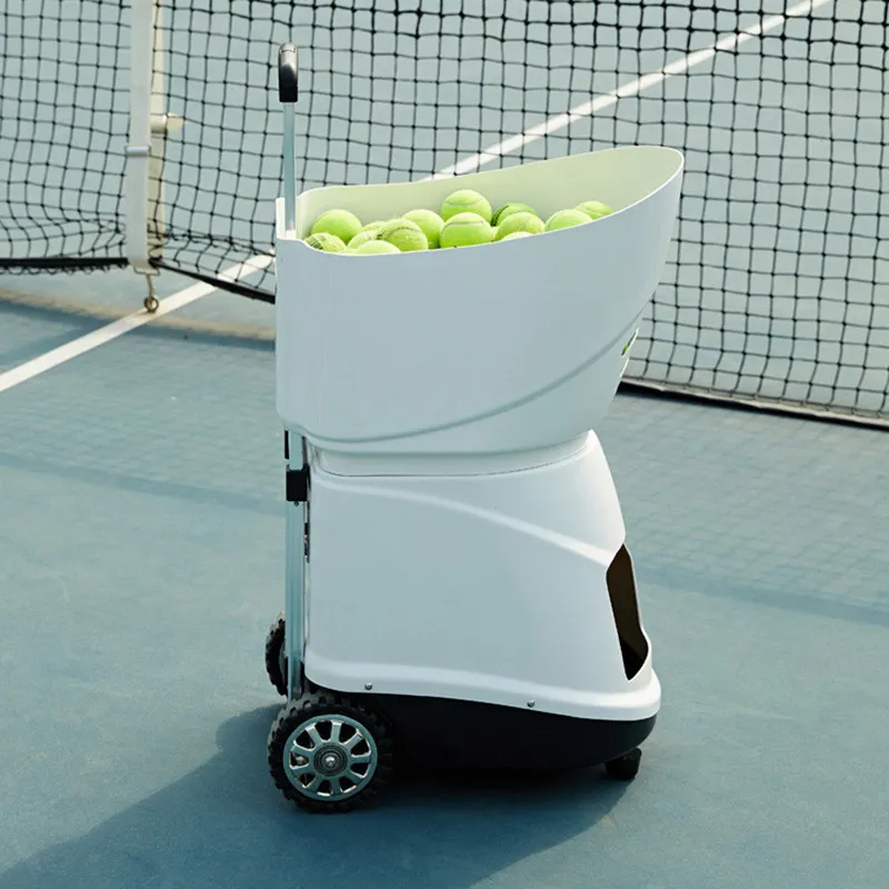 トレーニング用シンガーランチャー練習自動販売Vakumブロー成形バッグ圧力管にボールを入れるテニスボールマシン
