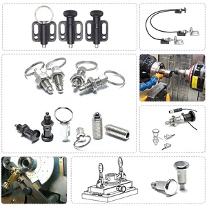 Low <strong>Cost</strong> GN822 <strong>C</strong> Carbon Steel Thread Rest Position M12 M16 Mini Indexing Plunger Safety Konb Safety Spring Loaded Pull Pin - Product Image 6