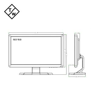 Entrada HD VGA de 18,5 pulgadas 1366*768 Panel LCD Monitor de pantalla táctil capacitiva para escritorio en stock - Product Image 6