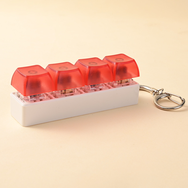 Four key-white background-transparent red