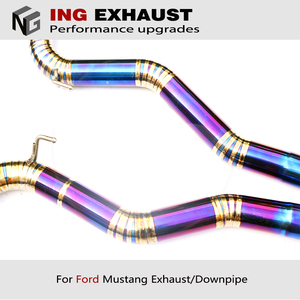 ING New <strong>Itme</strong> Catback Exhaust Tips Titanium Allyo Pipe Valve for 2012-up Ford Mustang GT500 V8 3.7 5.0 Auto Performance <strong>Parts</strong> - Product Image 6