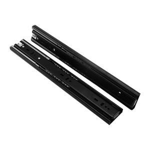 Amortiguador de amortiguación de bolas de acero inoxidable, riel deslizante de cajón integrado, riel deslizante de riel lineal oculto, riel de guía de cocina