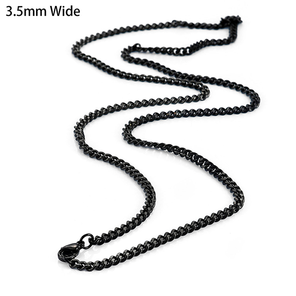 Noir, largeur 3,5 mm