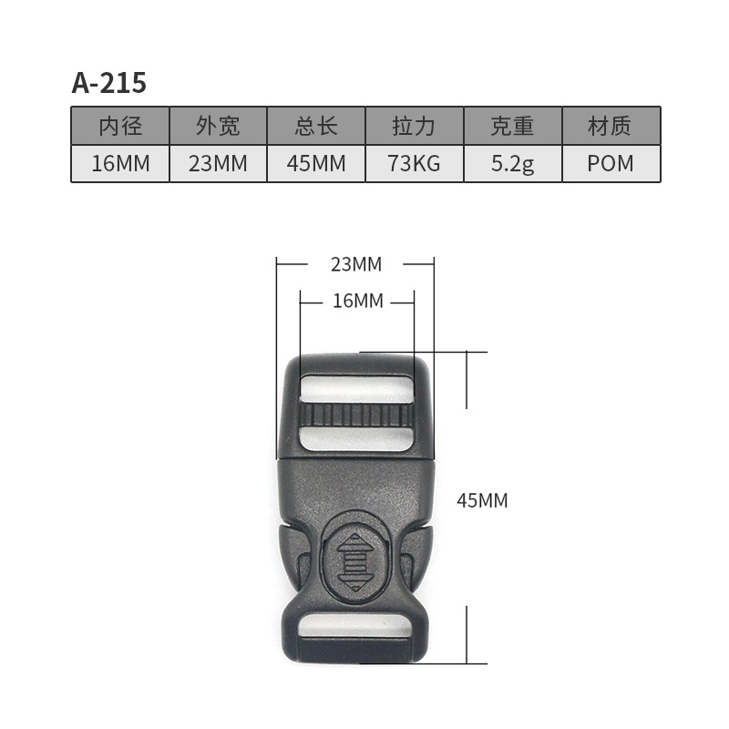 Bouton noir A215-15MM)