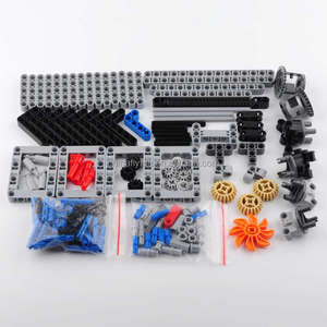 DIYmall 4WD MOC yapı taşları RC araba şasi modeli M Motor AA pil kutusu uzaktan kumanda çocuklar ve çocuk için eğitim kiti - Product Image 4