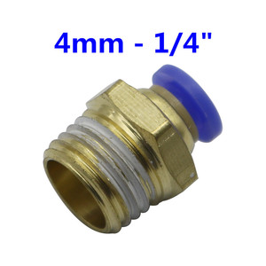 Pneumatic Parts 1/8 1/4 Inch Male Thread Brass Straight Quick <strong>Coupling</strong> <strong>4mm</strong> Slip Lock Connector - Product Image 6