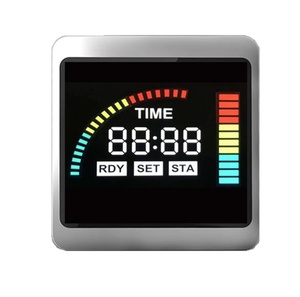 Pantalla LCD monocromática de 7 segmentos, tamaño personalizado de fábrica, TN, HTN, VA, STN, para temperatura constante
