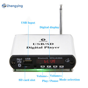 USB Card U Disk Power <strong>Amplifier</strong> 12V Mini Small MP3 Player with Cross-border Customization Mini Receivers &amp; <strong>Amplifiers</strong> - Product Image 3