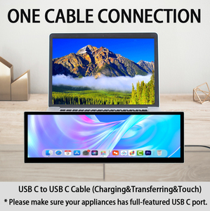 14.5インチ2560x720タイプCIPSLCDAida64PCケース温度モニターセカンダリスクリーン2.5KロングストリップDIsplayストレッチバータイプモニター - Product Image 4