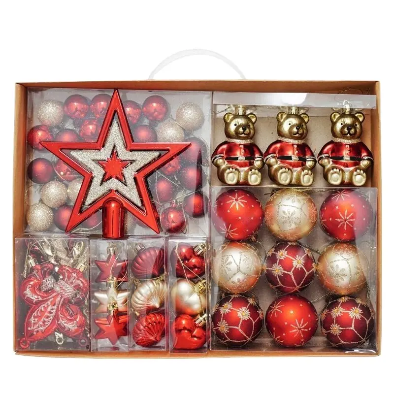 Kunden spezifisches Logo und Größe Ball Crafts handgemachte Weihnachts schmuck, um Baum hängen zu malen Zusammenstellen Weihnachts kugel Set