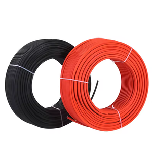 TUV H1Z2Z2-K DC Solar PV Cable <strong>Wire</strong> 2.5mm2 4mm2 6mm2 10mm2 <strong>16mm2</strong> Red Black XLPO Insulation Photovoltaic Solar Cables - Product Image 1