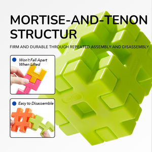 Mideer Waffel-Bausteine Kleiner Traum-Bauer 3+ Kinder Weiche Ineinandergreifende Fliesen, Kreatives STEM-Spiel & Mehrformiges Bauen - Product Image 4