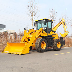 免费送货CE EPA中国廉价双料反铲前端轮式装载机4X4迷你小型反铲装载机 - Product Image 6