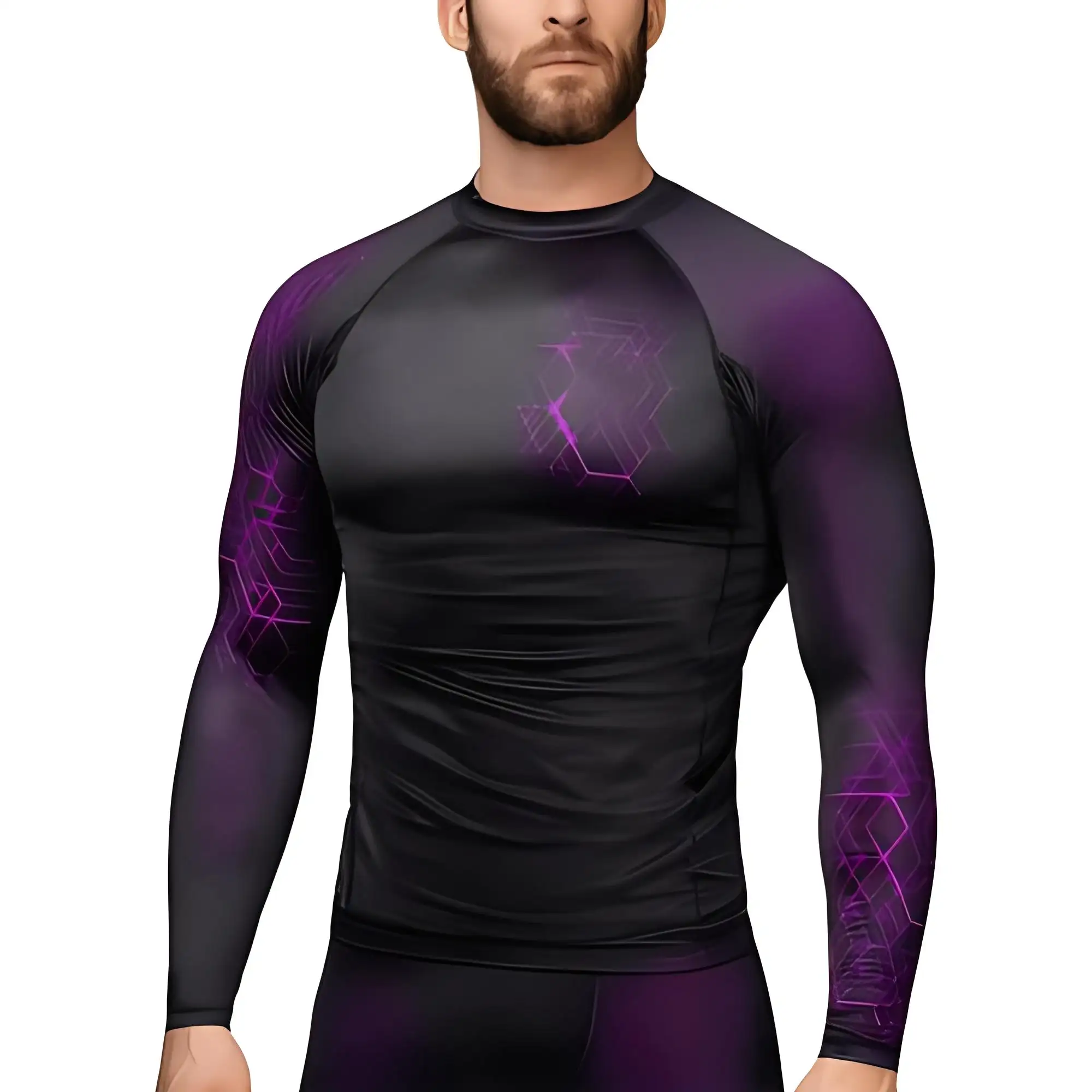 Para hombres mujeres niños MMA BJJ JIU Jitsu camisas de compresión de manga larga Rash Guards Rashguards pantalones de compresión