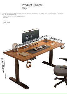 Modern Electric Intelligent Motor Office Desk Laptop Desk Altura ajustável <span class=keywords><strong>Computer</strong></span> Desk pode ser armazenado.